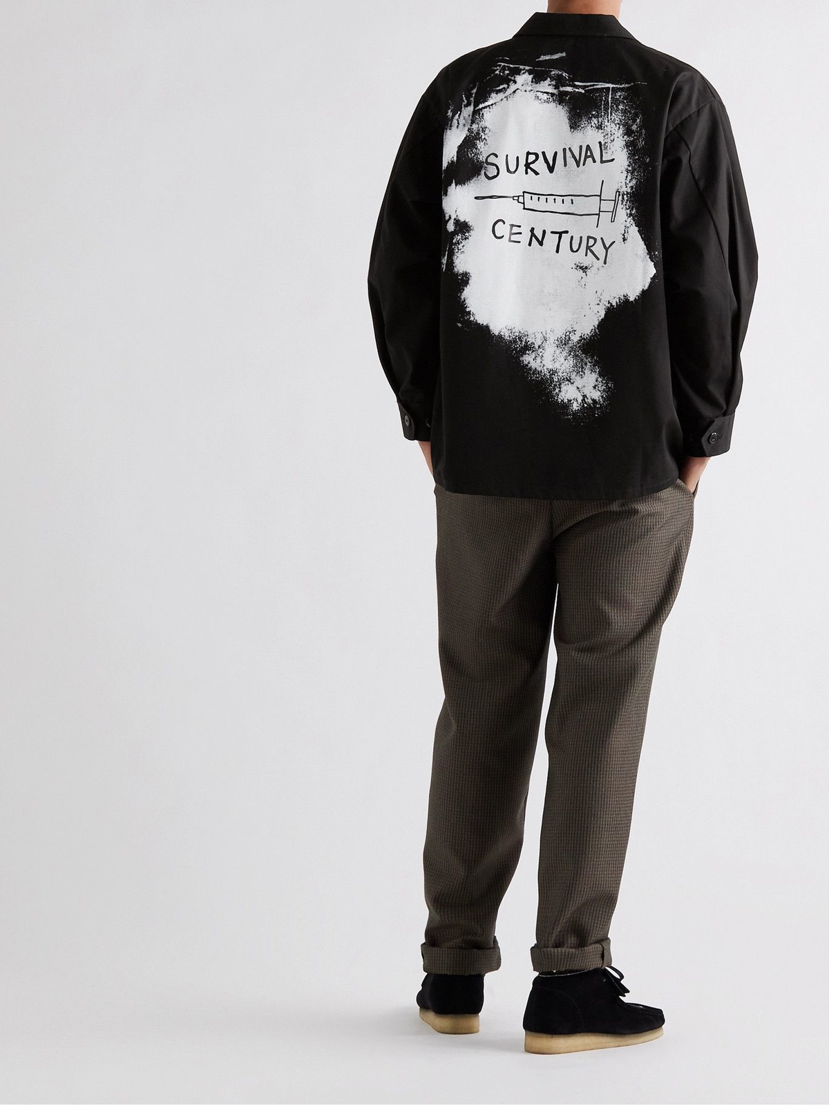 WTAPS - Appliquéd Printed Cotton-Ripstop Field Jacket - Black WTAPS