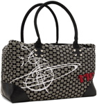 Vivienne Westwood Black & White Sid Weekender Bag