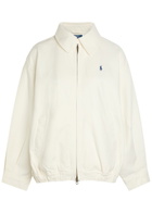 Polo Ralph Lauren Logo-embroidered Twill Jacket Cream