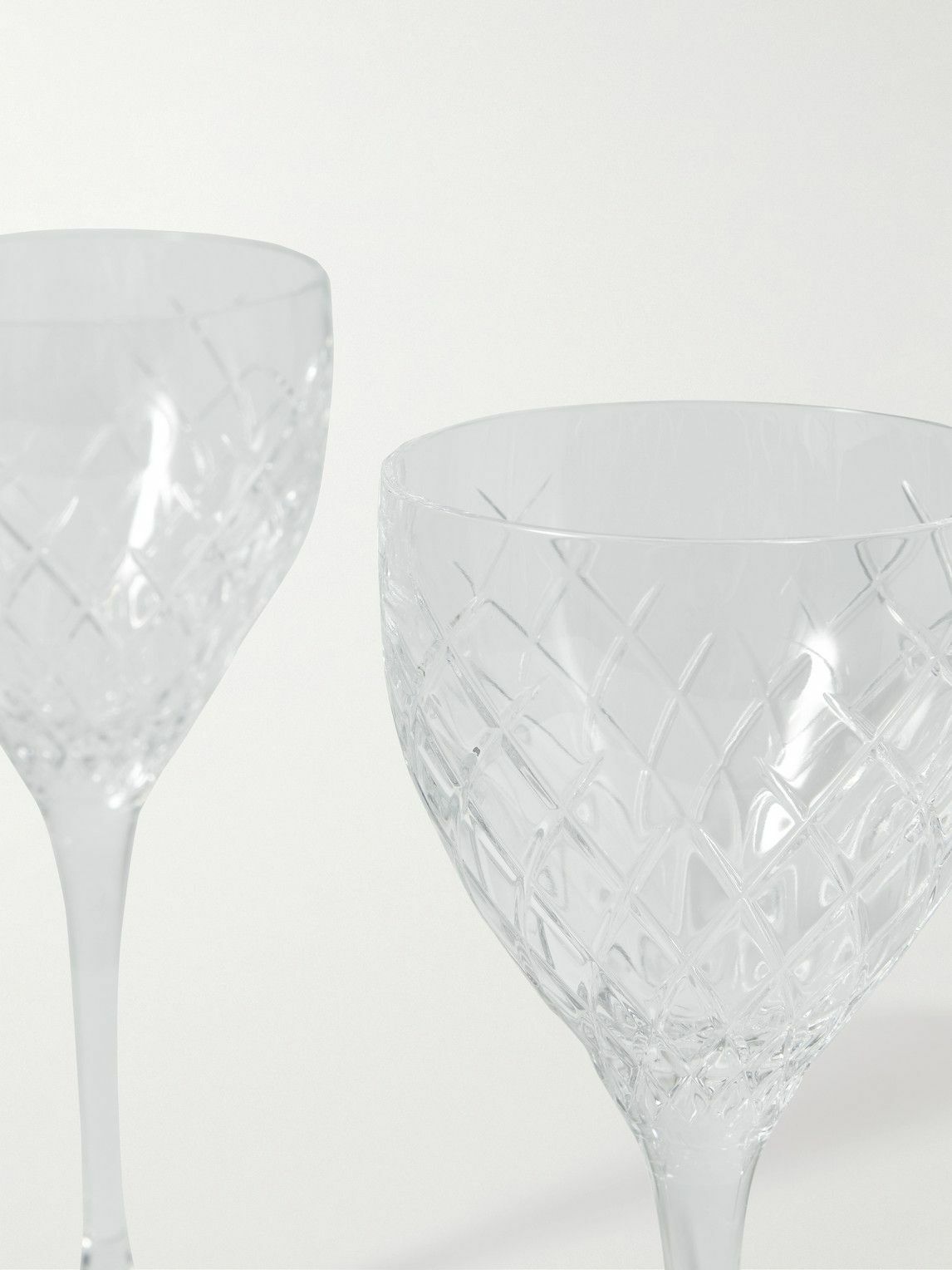 Barwell Set of Four Crystal Rocks Glasses