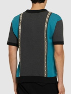DEVA STATES Chain Jacquard Knit S/s Polo Shirt