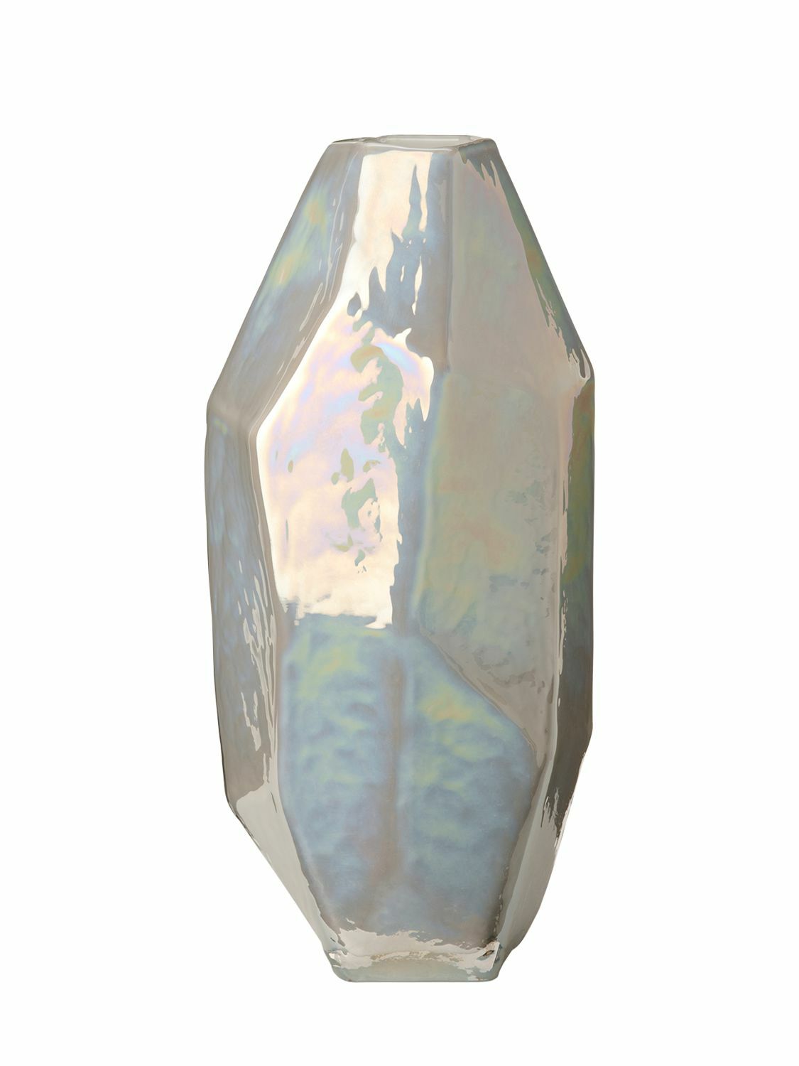 POLSPOTTEN Medium Graphic Luster White Vase