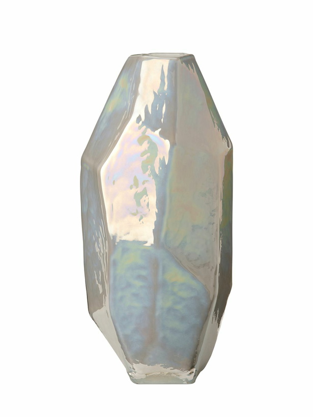 Photo: POLSPOTTEN Medium Graphic Luster White Vase