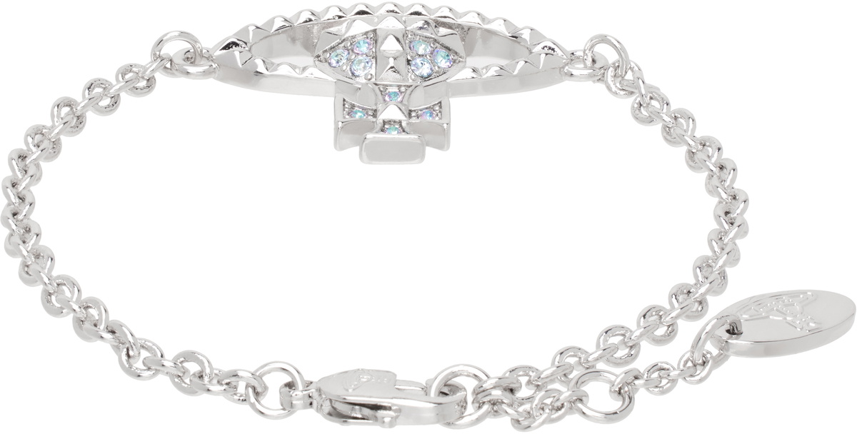 ★人気★Vivienne Westwood Mayfair Bas Relief Bracelet Silver Vivienne Westwood Silver Mayfair Bas Relief Bracelet