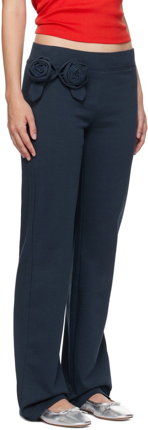 Sandy Liang Navy Hilton Sweatpants