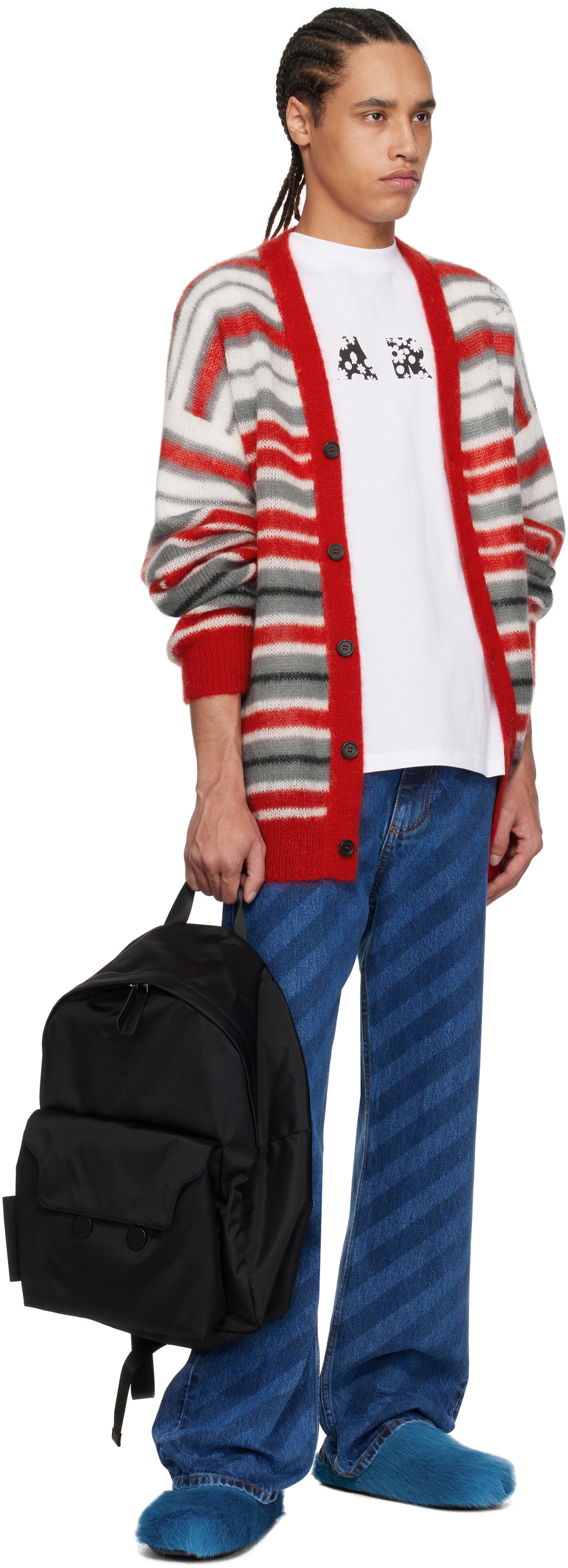 Marni Black Cordura Cityscape Backpack