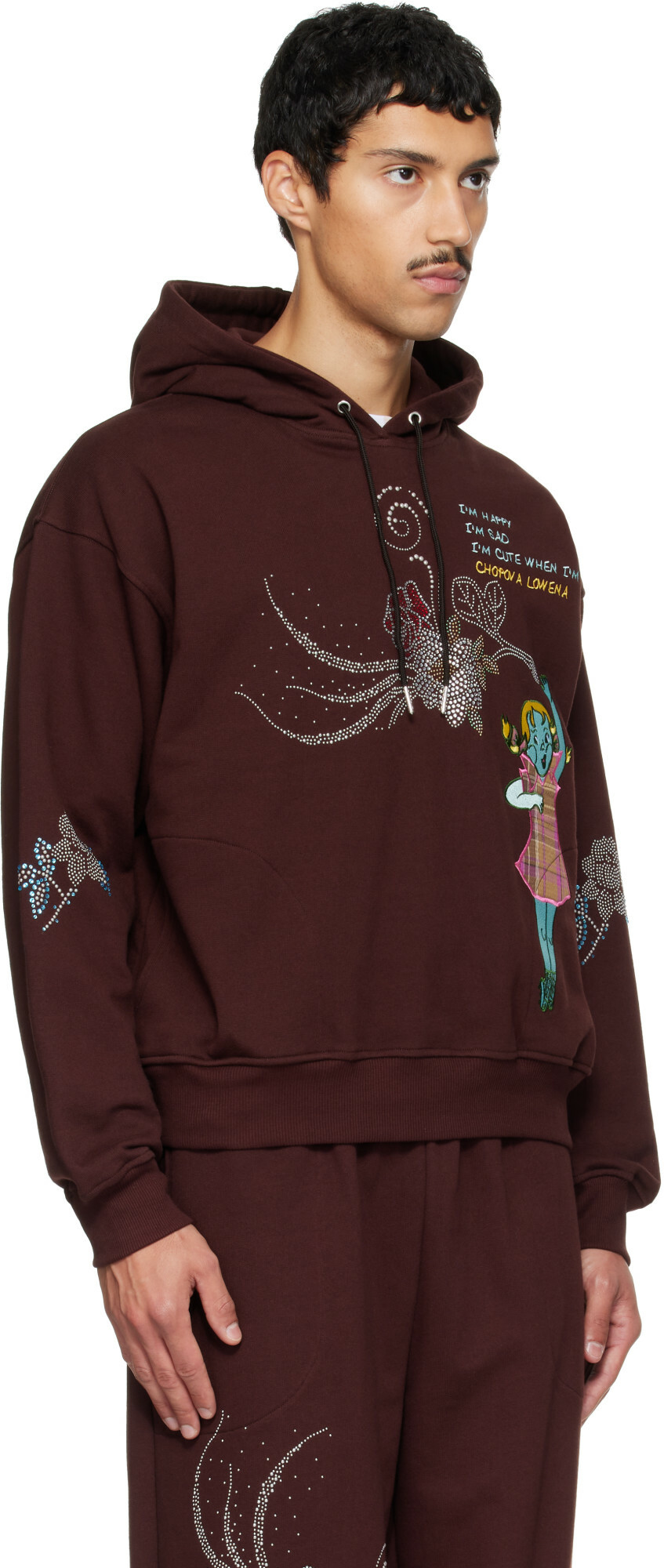 Chopova Lowena Brown Feelings Awe Hoodie