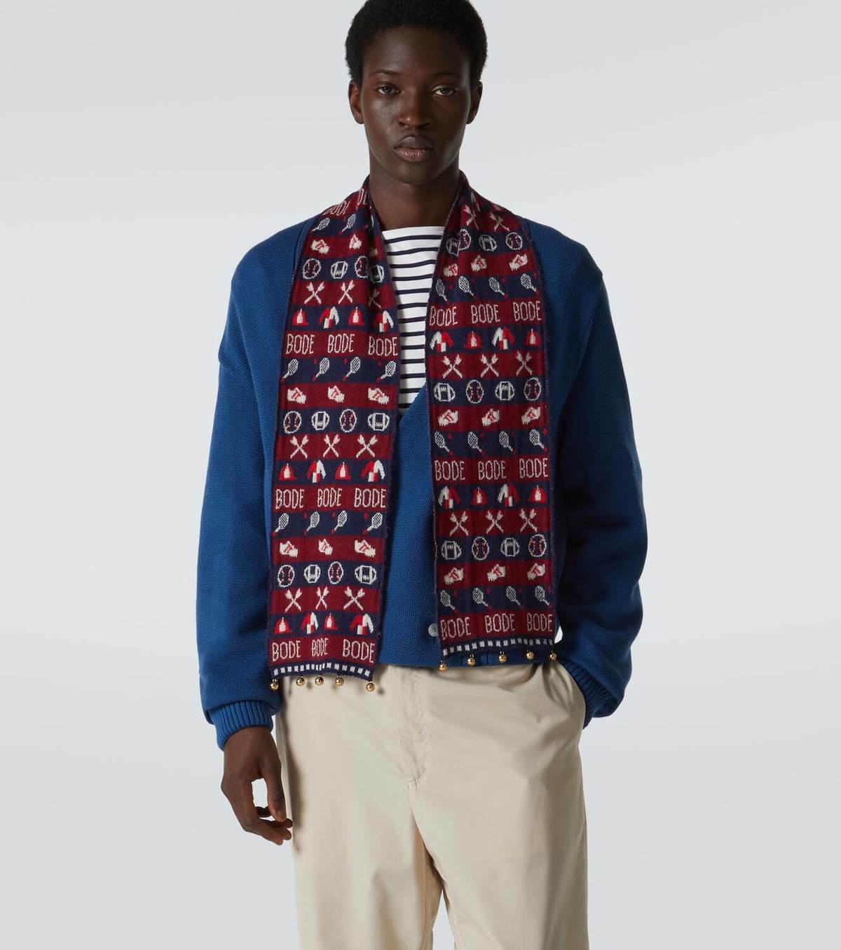BODE ボーディ　embroidery scarf Bell Flower Scarf – BODE