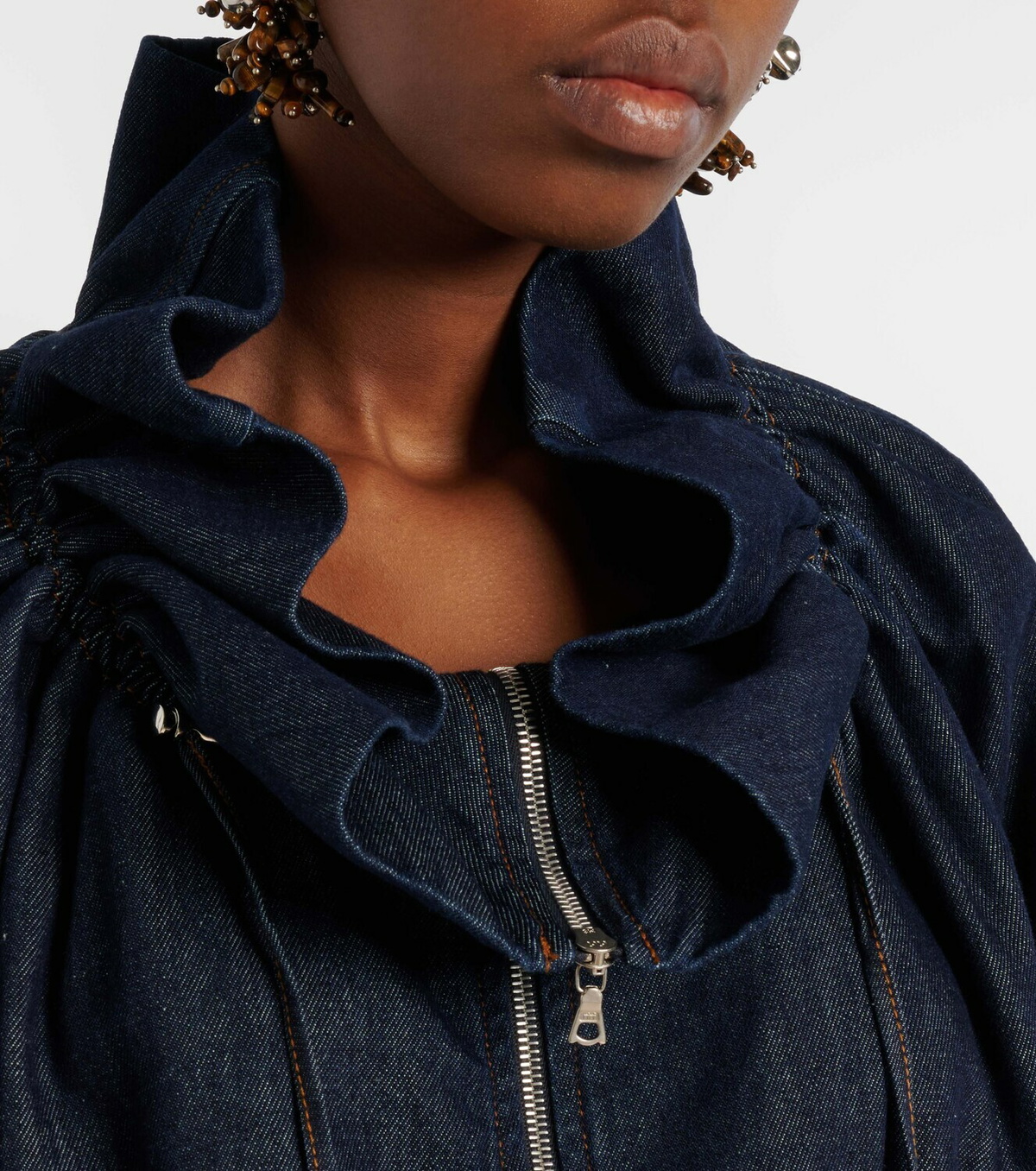 Dries Van Noten Denim bomber jacket