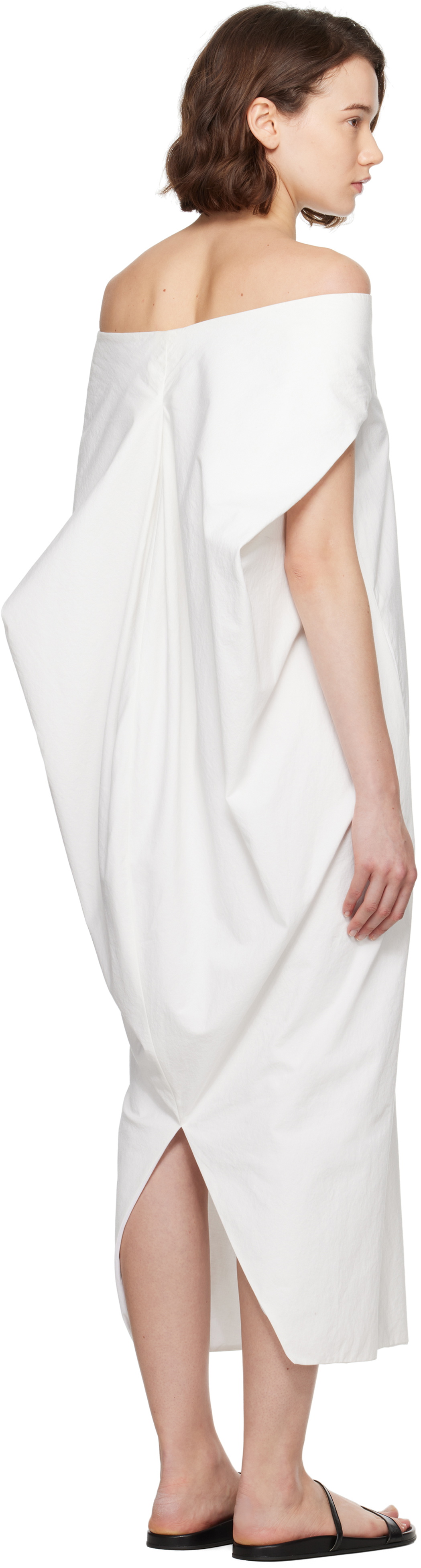 The Row Off-White Anitas Midi Dress