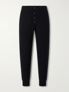 Dries Van Noten - Meru Tapered Ribbed Wool Sweatpants - Black