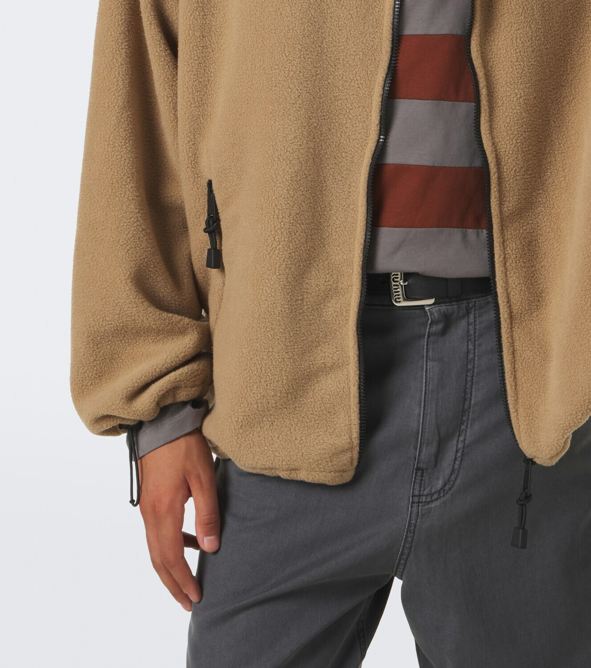 Miu Miu Hooded fleece jacket