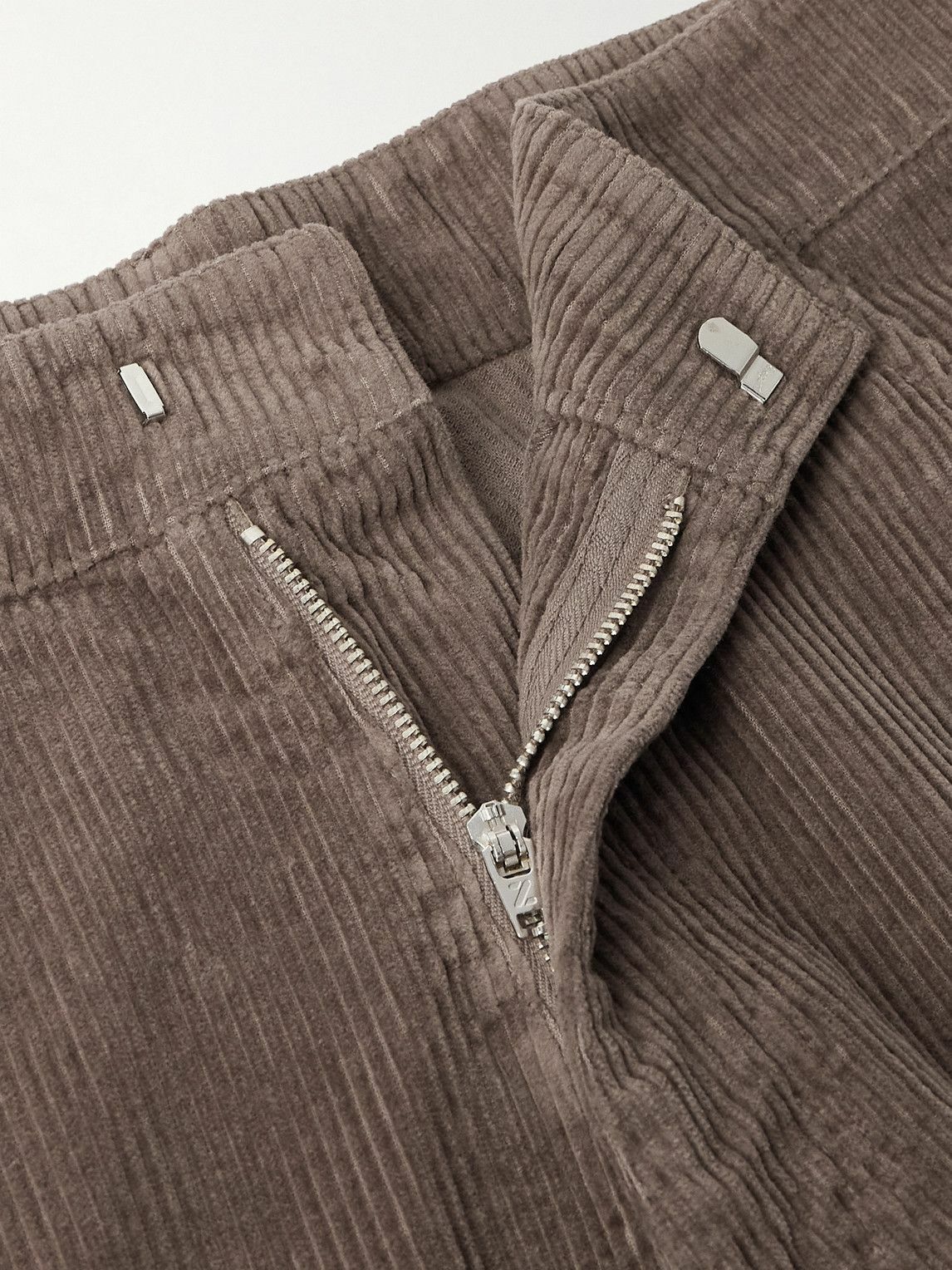 Altea - Reed Straight-Leg Garment-Dyed Cotton-Corduroy Trousers - Brown