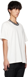 MASTERMIND WORLD White Jacquard T-Shirt