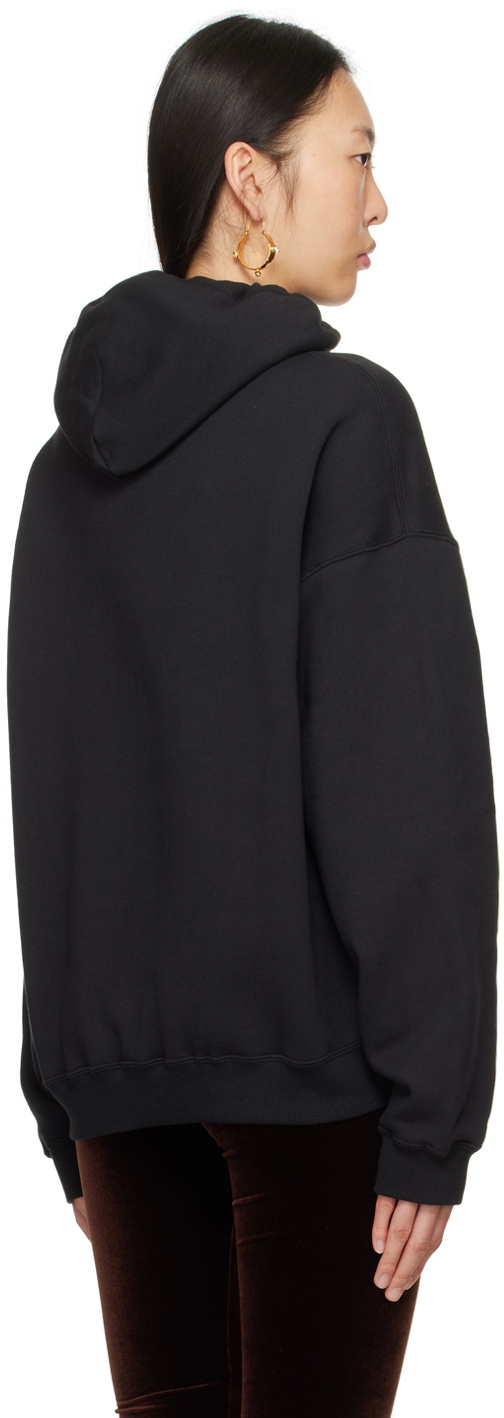Puppets and Puppets Black Crystal-Cut Hoodie