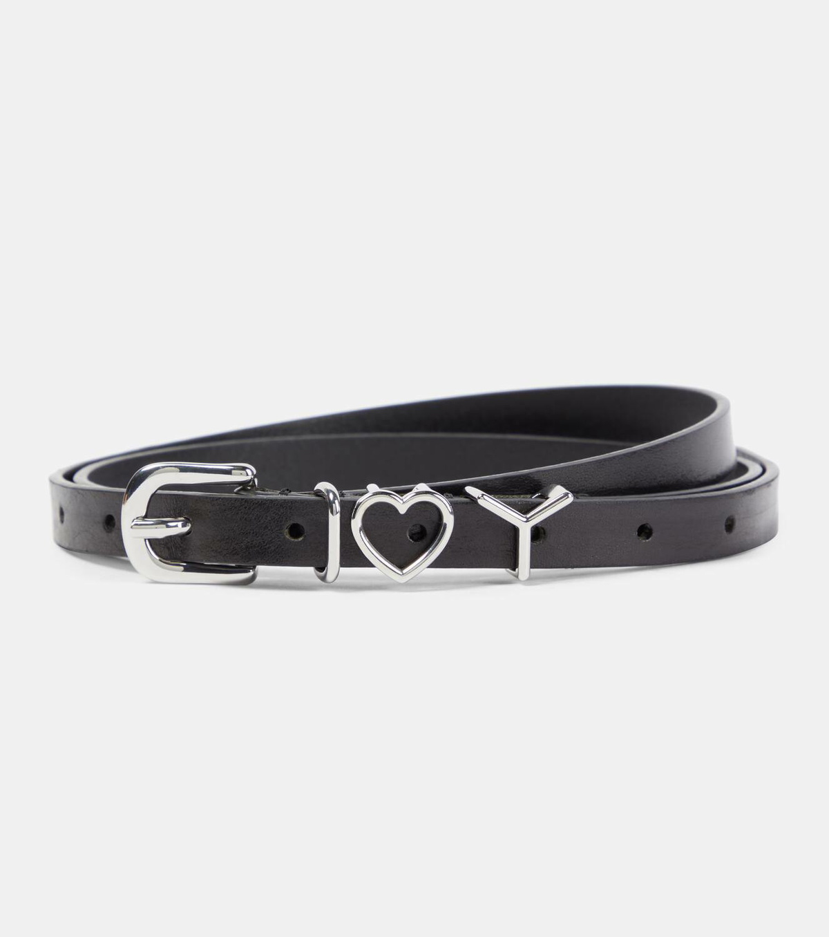 Y/Project Y Heart 15mm leather belt Y/Project