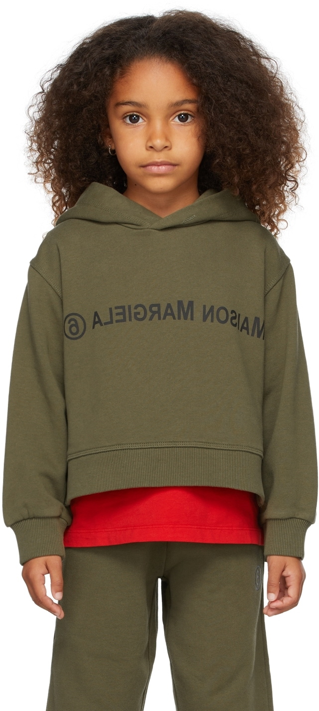 MM6 Maison Margiela Kids Reverse Logo Pullover Hoodie MM6 Maison