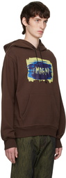 Marni Brown Printed Hoodie