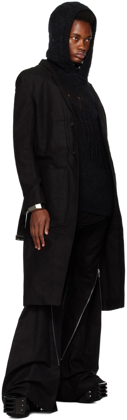Rick Owens Black Fogpocket Lido Coat Rick Owens