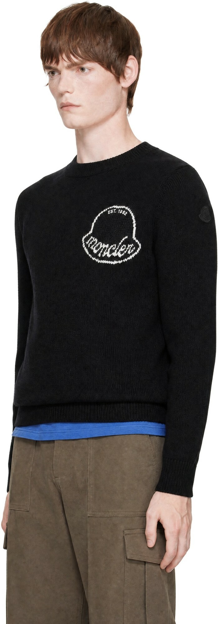 Moncler Black Crewneck Sweater