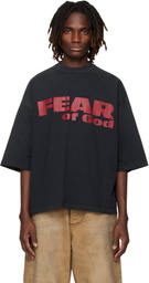 Fear of God Black Relaxed 'Fear is Gone' T-shirt