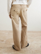 Cherry Los Angeles - Wide-Leg Cotton-Twill Chinos - Brown
