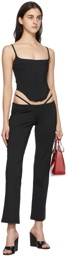 Miaou SSENSE Exclusive Black Thong Trousers