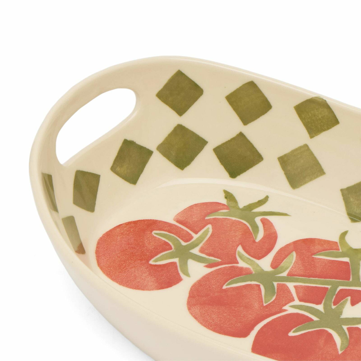 Damson Madder Women's Nonna House - Tomato Serving Bowl in Yellow/Green 