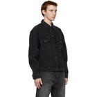 Ksubi Black Denim Oh G Burnout Jacket