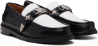Toga Virilis SSENSE Exclusive Black & White Metal Loafers