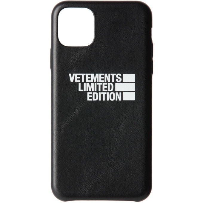 Photo: VETEMENTS Black Limited Edition Logo iPhone 11 Pro Max Case