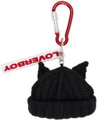 Charles Jeffrey Loverboy Black Chunky Ears Beanie Keychain