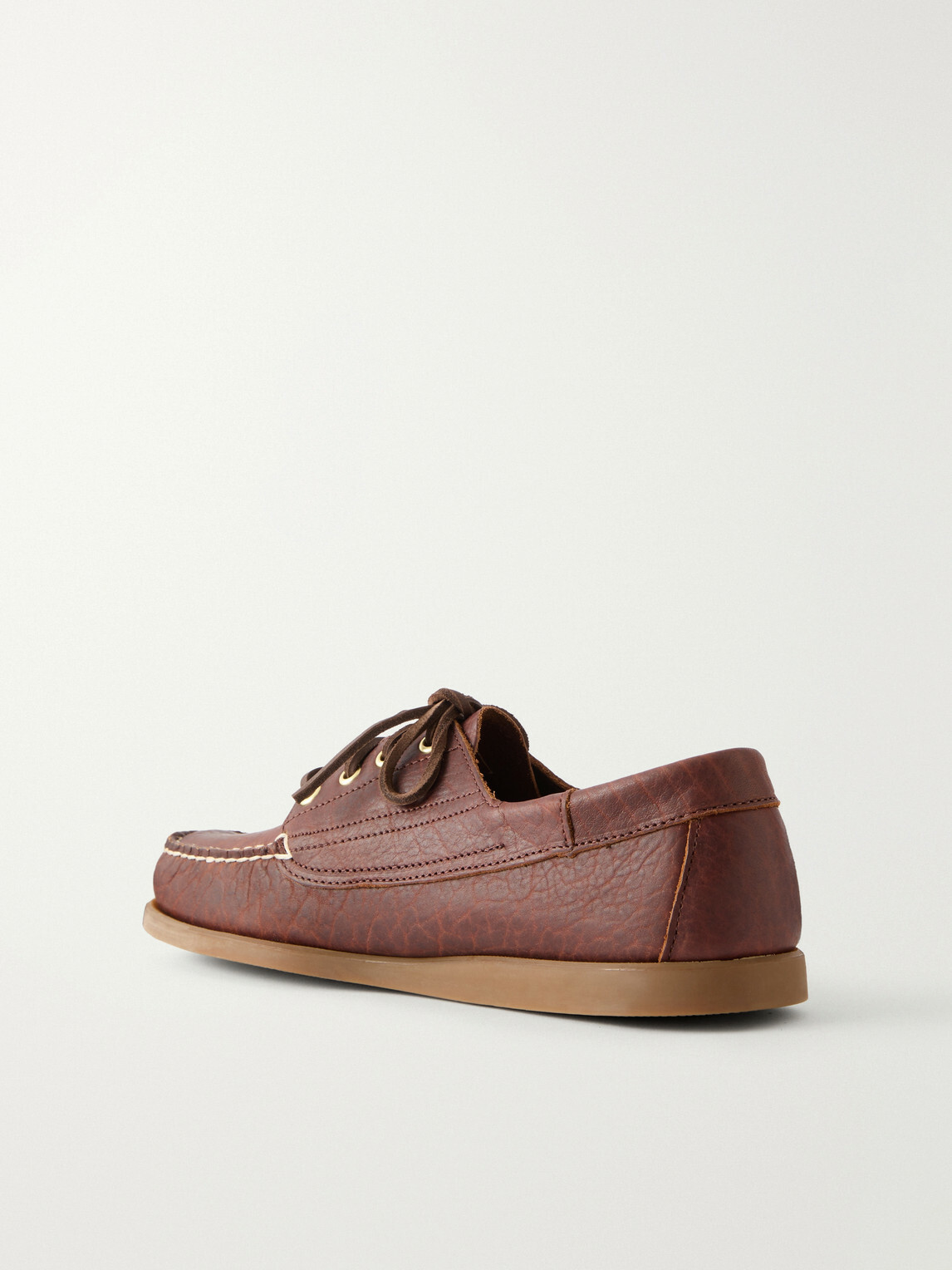 Sebago - Askook Momoth Full-Grained Leather Boat Shoes - Brown