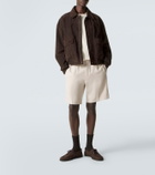 John Lobb Foil suede boat shoes
