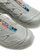 Salomon XT-6 Panelled Mesh Sneakers Grey