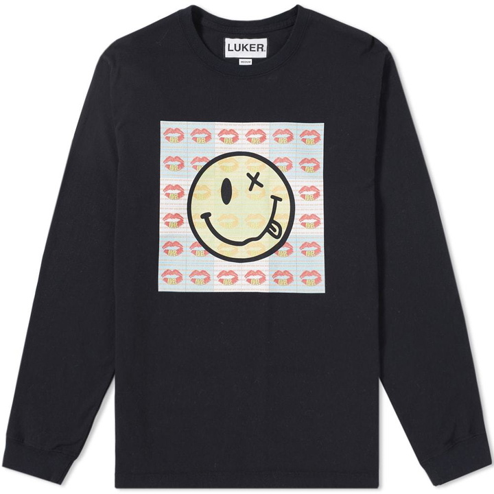 Photo: Luker by Neighborhood Long Sleeve Acid Tee Black