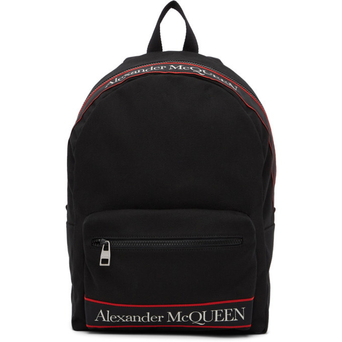 Photo: Alexander McQueen Black and Red Metropolitan Backpack