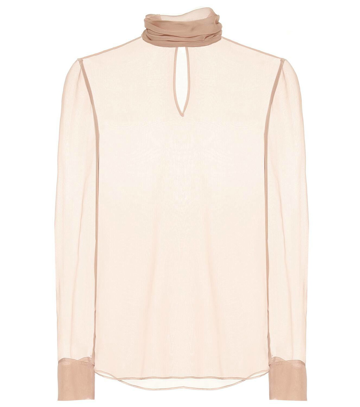 chiffon turtleneck