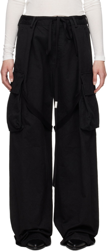 Photo: Ann Demeulemeester Black Fressa Cargo Pants