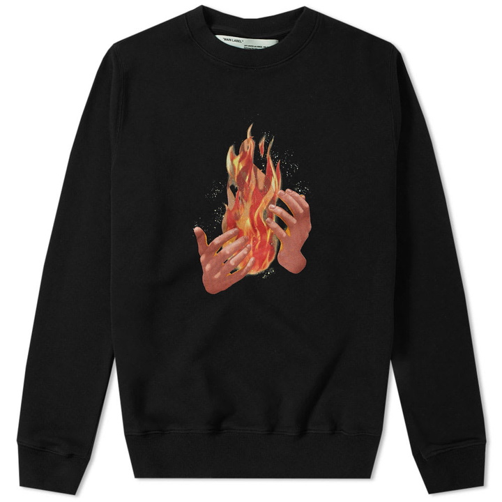 Photo: Off-White Diagonal Fire Crew Sweat