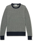 Officine Generale - Marco Striped Knitted Sweater - Brown