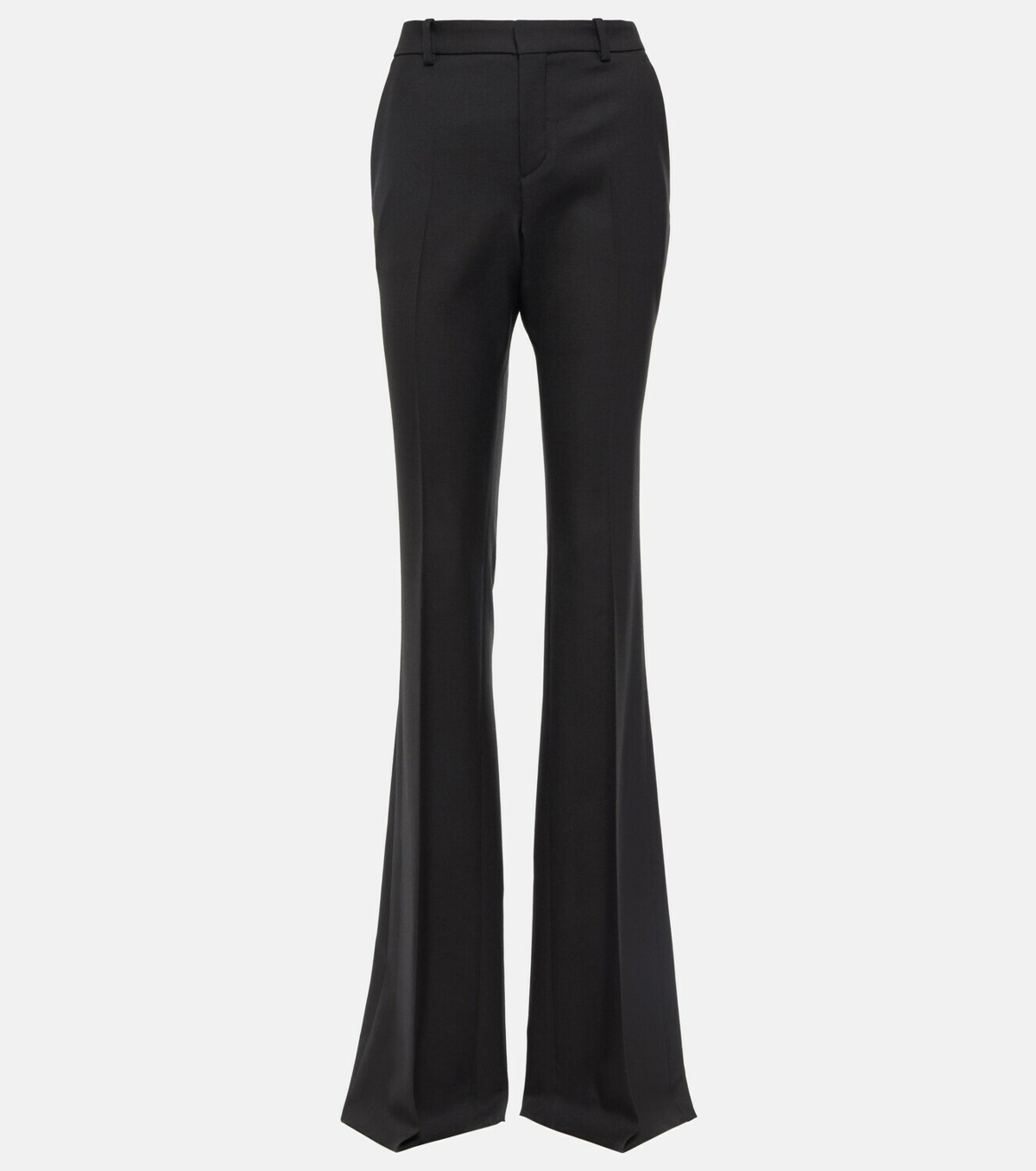 Cutout jersey flared pants in black - The Attico