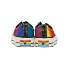 Converse Black and Multicolor Chuck 70 Pride Low Sneakers