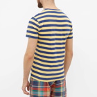 Polo Ralph Lauren Men's Broad Stripe T-Shirt in Empire Yellow/Light Navy