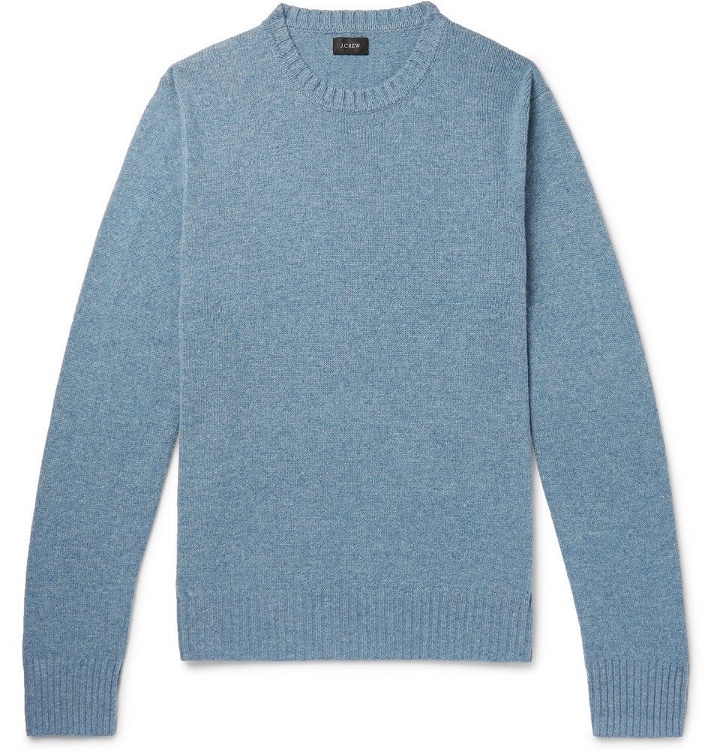 Photo: J.Crew - Wool-Blend Sweater - Men - Blue