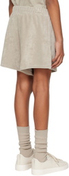 Essentials Kids Gray Patch Shorts