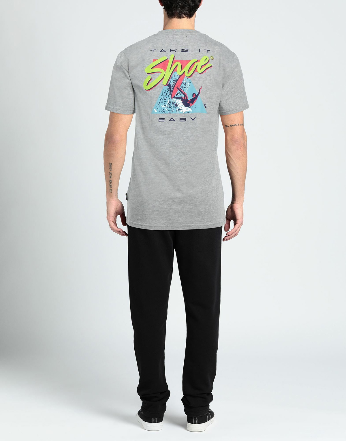 Shoe Mens T-shirt in Grey