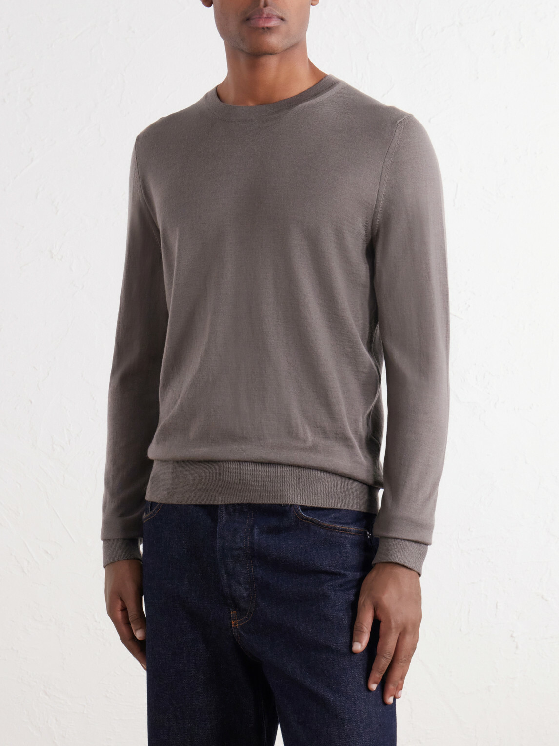 Mr P. - Wool Sweater - Brown