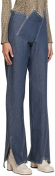 Anne Isabella Blue Asymmetric Jeans