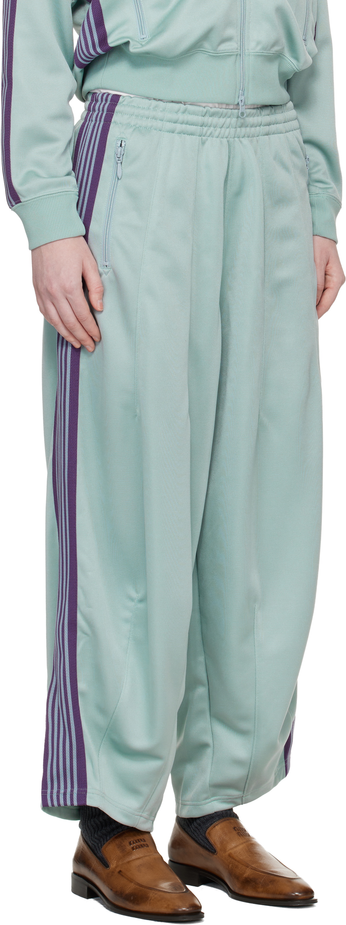 NEEDLES Green H.D. Track Pants